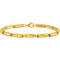 24K Pure Gold Bamboo Link Chain Bracelet - Image 2 of 5