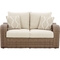 Signature Design by Ashley Sandy Bloom Outdoor Loveseat with Cushion - Image 2 of 6
