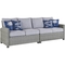 Signature Design by Ashley Naples Beach Outdoor 3 pc. Sectional with 2 End Tables - Image 2 of 5