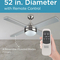 Black + Decker 52 in. Ceiling Fan with Remote Control - Image 2 of 8