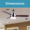 Black + Decker 52 in. Ceiling Fan with Remote Control - Image 7 of 8