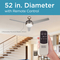 Black + Decker 52 in. Ceiling Fan with Remote Control - Image 2 of 8