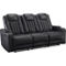 Signature Design by Ashley Center Point Reclining Sofa with Drop Down Table - Image 1 of 10