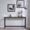 SEI Darrin Narrow Long Console Table with Mirrored Top Gunmetal Gray - Image 1 of 4