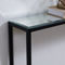 SEI Darrin Narrow Long Console Table with Mirrored Top Gunmetal Gray - Image 3 of 4