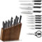 Cangshan Cutlery Helena Series Black Forged 12 pc. Hua Knife Block Set, Acacia - Image 3 of 6