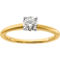 True Origin 14K Gold 1/2 ct. Certified Round Lab Grown Diamond Solitaire Ring - Image 1 of 4