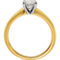 True Origin 14K Yellow and White Gold 3/4 CTW Diamond Round Engagement Ring - Image 3 of 4
