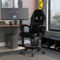 Furniture of America Castro Black Swivel Gaming Chair - Image 1 of 3