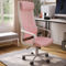 Furniture of America Tilih Pink-White Mesh Office Chair - Image 1 of 3