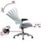 Furniture of America Nauta Gray Metal Mesh Office Chair - Image 4 of 5
