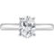 Ray of Brilliance 14K White Gold 1 1/2 CTW Lab Grown Oval Diamond Solitaire Ring - Image 2 of 4