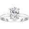 Ray of Brilliance 14K White Gold 2 CTW Lab Grown Oval Diamond Solitaire Ring - Image 1 of 4