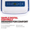 Honeywell 9,100 BTU (ASHRAE)/6,100 BTU (SACC) Portable Air Conditioner, White/Blue - Image 3 of 7