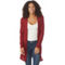 Derek Heart Juniors Rib Open Front Cardigan with Pockets - Image 1 of 3