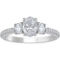 From the Heart 1 1/2 CTW Lab Grown Diamond Engagement Ring with Center Oval Cut - Image 1 of 2