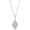 Sterling Silver 1/10 CTW Diamond Earrings and Pendant Set - Image 4 of 5