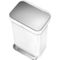 Simple Human 45L Rectangular Step Trash Can with Liner Pocket - Image 3 of 8