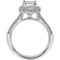 True Origin 14K White Gold 2 CTW Lab Grown Diamond Cushion Halo Engagement Ring - Image 2 of 5