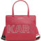 Karl Lagerfeld Maybelle Satchel, Red Logo - Image 1 of 4