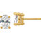 True Origin 14K Gold 1 CTW Lab Grown Diamond Oval Solitaire Earrings, Certified - Image 1 of 4