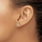 True Origin 14K Gold 1 CTW Lab Grown Diamond Oval Solitaire Earrings, Certified - Image 4 of 4