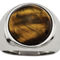 Chisel Stainless Steel Polished Tiger's Eye Ring - Image 2 of 5
