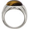 Chisel Stainless Steel Polished Tiger's Eye Ring - Image 4 of 5
