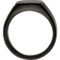 Chisel Stainless Steel Polished Black Ion Plated Signet Ring - Image 6 of 7
