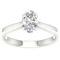 Pure Brilliance 14K White Gold 1 ct. Oval Solitaire Ring IGI Certified, Size 7 - Image 1 of 2