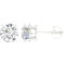 Pure Brilliance 14K White Gold 3 CTW Stud Earring with IGI Certification - Image 1 of 2