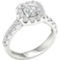 Pure Brilliance 14K White Gold 2 CTW Engagement Ring IGI Certified Size 7 - Image 2 of 2