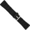 Debeer 26mm Black Link Style Silicone Rubber Stainless Steel Buckle Watch Band - Image 2 of 4