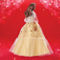 Mattel 2023 Holiday Barbie Doll, Golden Gown & Dark Brown Hair - Image 3 of 6