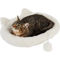 EveryYay Snooze Fest Ivory Cat Head Oval Snuggler Bed - Image 1 of 2