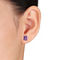 Sofia B. Sterling Silver Amethyst Solitaire Necklace and Stud Earrings - Image 2 of 4