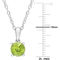 Sofia B. 2pc Set Set Peridot Solitaire Necklace & Stud Earrings Sterling Silver - Image 4 of 4