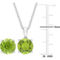 Sofia B. 2pc Set Peridot Solitaire Necklace and Stud Earrings in Sterling Silver - Image 4 of 4