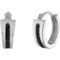 Bulova Icon Sterling Silver Diamond Silvertone Earrings - Image 2 of 2