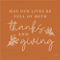 Inkstry Thanksgiving May Our Lives Giclee Gallery Wrap Canvas Print - Image 1 of 3