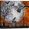 Inkstry Org Graveyard Moon Bat Crow Canvas Giclee Wall Art - Image 2 of 3