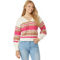 Derek Heart Juniors Mixed Cable Lace Up Back Pullover - Image 3 of 3