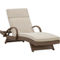 Signature Design by Ashley Beachcroft Outdoor Chaise Lounge with Cushion - Image 1 of 4