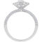 From the Heart 14K White Gold 1 CTW Lab Grown Round Diamond Halo Ring Size 9 - Image 2 of 2