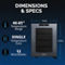NewAir Shadow-T Series Wine Cooler Refrigerator - Image 5 of 8