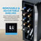 NewAir 12 Bottle Wine Cooler Refrigerator - Image 8 of 9