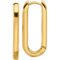 14K Yellow Gold Rectangular Hoop Earrings - Image 1 of 6