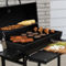 Chard 30 in. Charcoal Barrel Grill with Side Shelf - Image 4 of 10