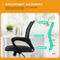 Furniture of America Corel Black Mesh Office Chair - Image 5 of 8