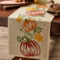 Design Imports 14 x 70 in. Pumpkin Vine Embroidered Table Runner - Image 4 of 8